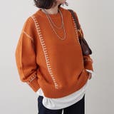 ブランケットステッチクループルオーバー | RMAF NICE CLAUP / OLIVE des OLIVE | 詳細画像19