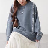 ブランケットステッチクループルオーバー | RMAF NICE CLAUP / OLIVE des OLIVE | 詳細画像2