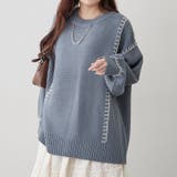 ブランケットステッチクループルオーバー | RMAF NICE CLAUP / OLIVE des OLIVE | 詳細画像5