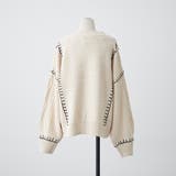 ブランケットステッチケーブルプルオーバー | RMAF NICE CLAUP / OLIVE des OLIVE | 詳細画像4