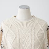 ブランケットステッチケーブルプルオーバー | RMAF NICE CLAUP / OLIVE des OLIVE | 詳細画像5