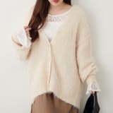 【6色展開】シャギーVカーディガン | RMAF　NICE CLAUP / OLIVE des OLIVE | 詳細画像8 