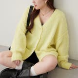 イエロー | 【6色展開】シャギーVカーディガン | RMAF　NICE CLAUP / OLIVE des OLIVE