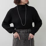 ブラック | ボトルネックリブプルオーバー | RMAF　NICE CLAUP / OLIVE des OLIVE