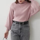 ピンク | ボトルネックリブプルオーバー | RMAF　NICE CLAUP / OLIVE des OLIVE