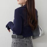 【8色展開】袖ボタンハイネックリブプルオーバー | RMAF NICE CLAUP / OLIVE des OLIVE | 詳細画像6