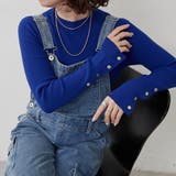 ロイヤルブルー | 【8色展開】袖ボタンハイネックリブプルオーバー | RMAF NICE CLAUP / OLIVE des OLIVE