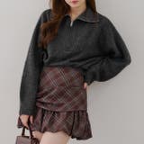 【5色展開】ヤクタッチハーフジップニット | RMAF　NICE CLAUP / OLIVE des OLIVE | 詳細画像3 