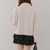 【5色展開】ヤクタッチハーフジップニット | RMAF　NICE CLAUP / OLIVE des OLIVE | 詳細画像11 