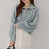 【5色展開】ヤクタッチハーフジップニット | RMAF　NICE CLAUP / OLIVE des OLIVE | 詳細画像12 