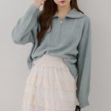 【5色展開】ヤクタッチハーフジップニット | RMAF　NICE CLAUP / OLIVE des OLIVE | 詳細画像14 