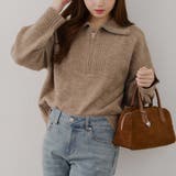 【5色展開】ヤクタッチハーフジップニット | RMAF　NICE CLAUP / OLIVE des OLIVE | 詳細画像31 