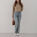 【5色展開】ヤクタッチハーフジップニット | RMAF　NICE CLAUP / OLIVE des OLIVE | 詳細画像36 