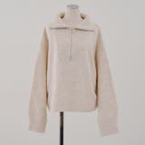 【5色展開】ヤクタッチハーフジップニット | RMAF　NICE CLAUP / OLIVE des OLIVE | 詳細画像39 