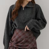 【5色展開】ヤクタッチハーフジップニット | RMAF　NICE CLAUP / OLIVE des OLIVE | 詳細画像2 