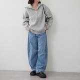 ネップ入りハーフジップニット | RMAF NICE CLAUP / OLIVE des OLIVE | 詳細画像7