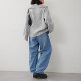 ネップ入りハーフジップニット | RMAF NICE CLAUP / OLIVE des OLIVE | 詳細画像9