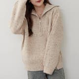 ネップ入りハーフジップニット | RMAF NICE CLAUP / OLIVE des OLIVE | 詳細画像12