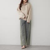 ネップ入りハーフジップニット | RMAF NICE CLAUP / OLIVE des OLIVE | 詳細画像17