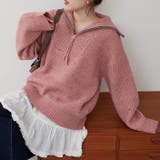 ネップ入りハーフジップニット | RMAF NICE CLAUP / OLIVE des OLIVE | 詳細画像18