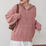 ネップ入りハーフジップニット | RMAF NICE CLAUP / OLIVE des OLIVE | 詳細画像19