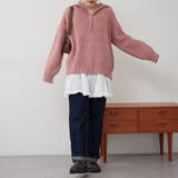 ネップ入りハーフジップニット | RMAF NICE CLAUP / OLIVE des OLIVE | 詳細画像24