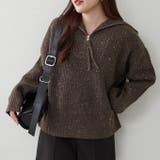 ネップ入りハーフジップニット | RMAF NICE CLAUP / OLIVE des OLIVE | 詳細画像27