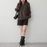 ネップ入りハーフジップニット | RMAF NICE CLAUP / OLIVE des OLIVE | 詳細画像32