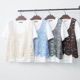 【セットアイテム】かぎ針ベスト+TシャツSET | RMAF NICE CLAUP / OLIVE des OLIVE | 詳細画像1