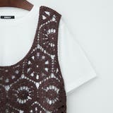 【セットアイテム】かぎ針ベスト+TシャツSET | RMAF NICE CLAUP / OLIVE des OLIVE | 詳細画像5