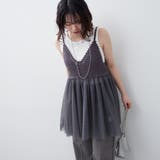 かぎ針×チュールチュニック | RMAF NICE CLAUP / OLIVE des OLIVE | 詳細画像1