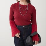 【Web限定】フェザー切替ニット | RMAF　NICE CLAUP / OLIVE des OLIVE | 詳細画像15 