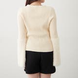 【Web限定】フェザー切替ニット | RMAF　NICE CLAUP / OLIVE des OLIVE | 詳細画像35 