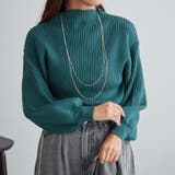 グリーン | PBTボトルネックプルオーバー | NICE CLAUP / OLIVE des OLIVE OUTLET