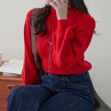 レッド | 【Web限定】PBTボトルネックプルオーバー | NICE CLAUP / OLIVE des OLIVE OUTLET