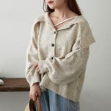 襟付きニットカーディガン | NICE CLAUP / OLIVE des OLIVE OUTLET | 詳細画像5