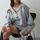 グレー | 襟付きニットカーディガン | NICE CLAUP / OLIVE des OLIVE OUTLET