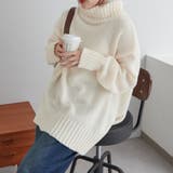 アイボリー | タートルネック起毛トップス | NICE CLAUP / OLIVE des OLIVE　OUTLET