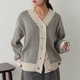 ジャガードニットカーディガン | NICE CLAUP / OLIVE des OLIVE OUTLET | 詳細画像1
