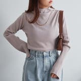 グレージュ | 【Web限定】袖フレアハイネックニット | NICE CLAUP / OLIVE des OLIVE OUTLET