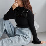 ブラック | 【Web限定】袖フレアニット | NICE CLAUP / OLIVE des OLIVE OUTLET