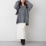 ブークレV開きニットプルオーバー | RMAF NICE CLAUP / OLIVE des OLIVE | 詳細画像10