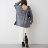 ブークレV開きニットプルオーバー | RMAF NICE CLAUP / OLIVE des OLIVE | 詳細画像12