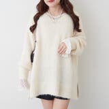 ブークレV開きニットプルオーバー | RMAF NICE CLAUP / OLIVE des OLIVE | 詳細画像14