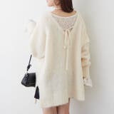 ブークレV開きニットプルオーバー | RMAF NICE CLAUP / OLIVE des OLIVE | 詳細画像17