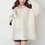 ブークレV開きニットプルオーバー | RMAF NICE CLAUP / OLIVE des OLIVE | 詳細画像18