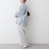 ブークレV開きニットプルオーバー | RMAF NICE CLAUP / OLIVE des OLIVE | 詳細画像33