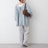 ブークレV開きニットプルオーバー | RMAF NICE CLAUP / OLIVE des OLIVE | 詳細画像34