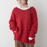 ブークレV開きニットプルオーバー | RMAF NICE CLAUP / OLIVE des OLIVE | 詳細画像36