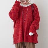 ブークレV開きニットプルオーバー | RMAF NICE CLAUP / OLIVE des OLIVE | 詳細画像37